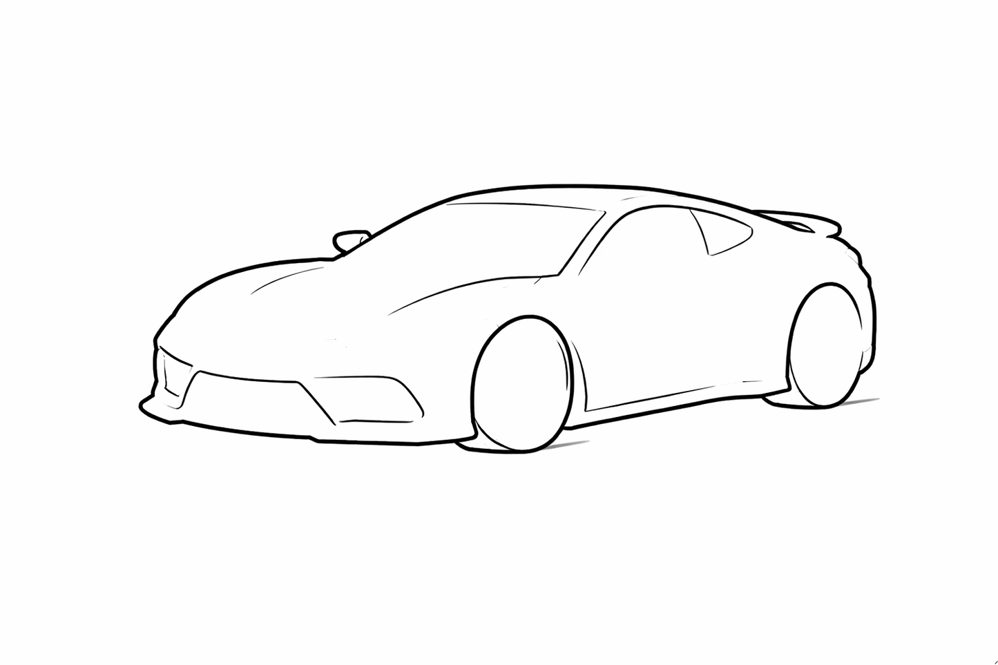 Custom 3D Printed Model Car