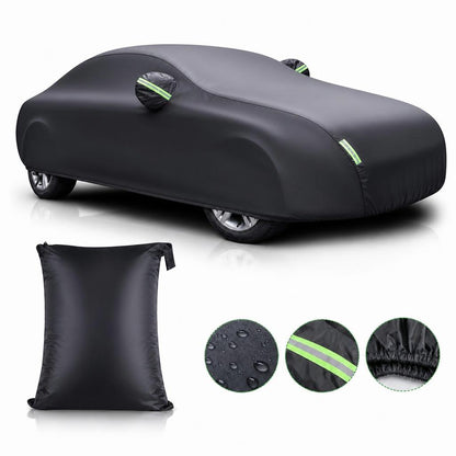 MiniRevs Heavy Duty Polyester Car Cover | All-Weather, Sun & Dust Protection, Universal Fit