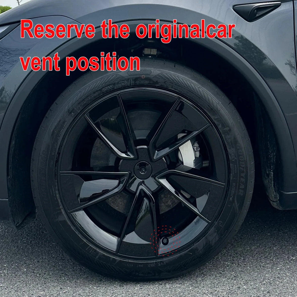 MiniRevs Full Rim Hub Caps | Tesla Model Y Juniper 19" Wheels