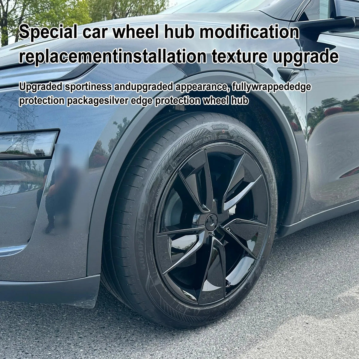 MiniRevs Full Rim Hub Caps | Tesla Model Y Juniper 19" Wheels