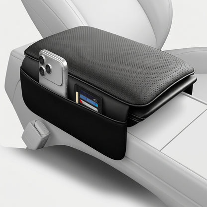 MiniRevs Leather Center Console Armrest Cover for Tesla Model 3/Y/YL Highland Juniper 2021-2026