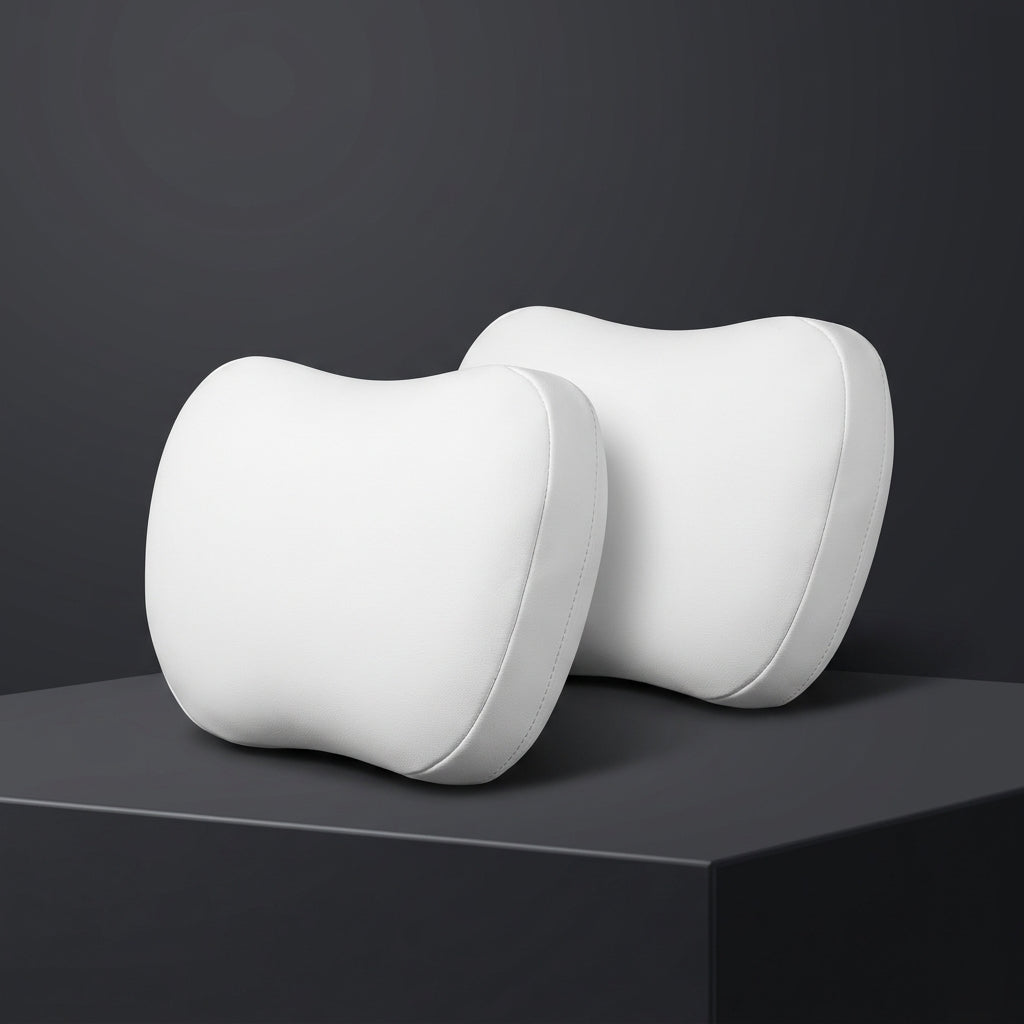 MiniRevs Flocking Neck & Lumbar Support Pillow Set for Tesla Model 3/Y