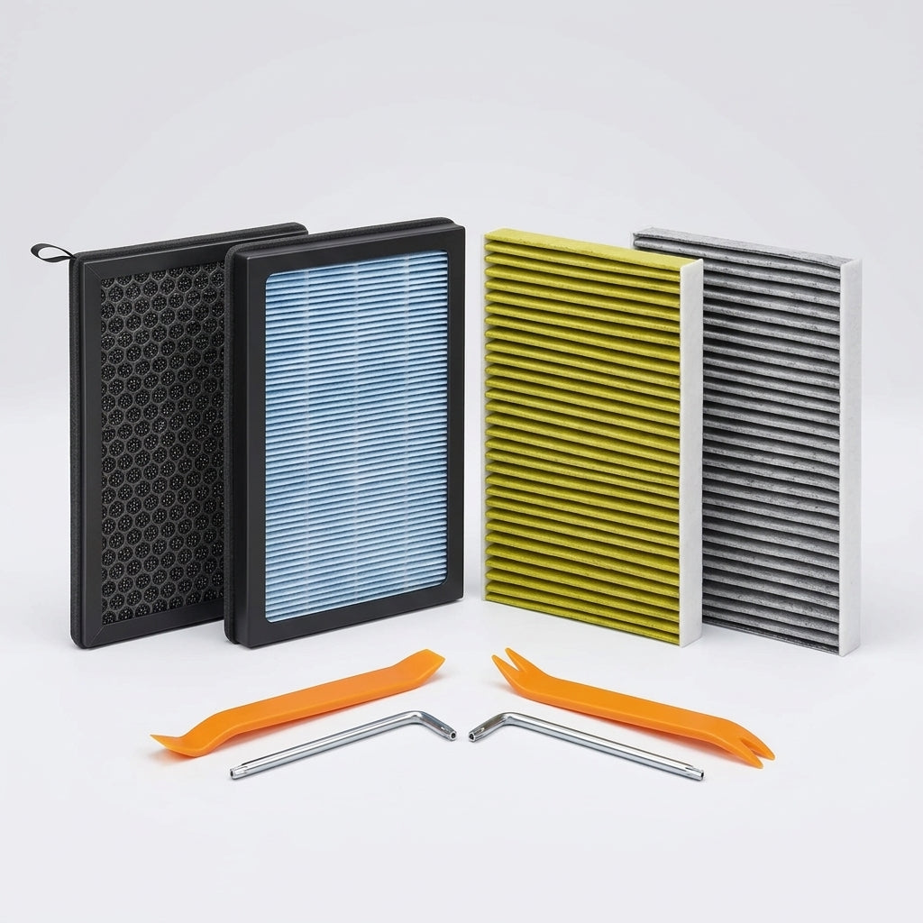 MiniRevs HEPA Cabin Air Filter for Tesla Model 3/Y Highland Juniper 2020-2026 (2-Pack)