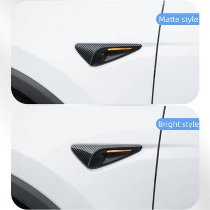 MiniRevs Carbon Fiber Turn Signal Camera Trim Cover for Tesla Model 3/Y/YL Highland Juniper 2026