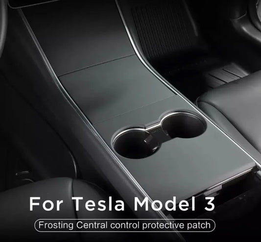 MiniRevs ABS Black Central Control Panel Protective Patch for Tesla Model 3 2017-2020 & Model Y (3-Pack)