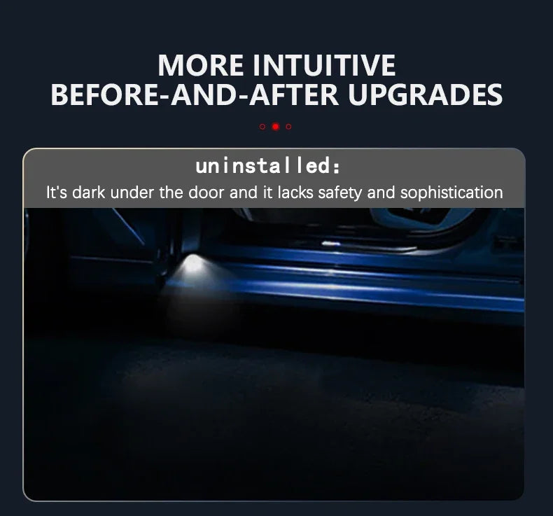 MiniRevs LED Door Welcome Light Projector for Tesla Model S/3/X/Y (2-Pack)