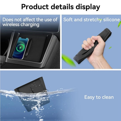 MiniRevs Silicone Wireless Charging Mat for Tesla Model Y Juniper/Premium/Performance & Model 3 Highland