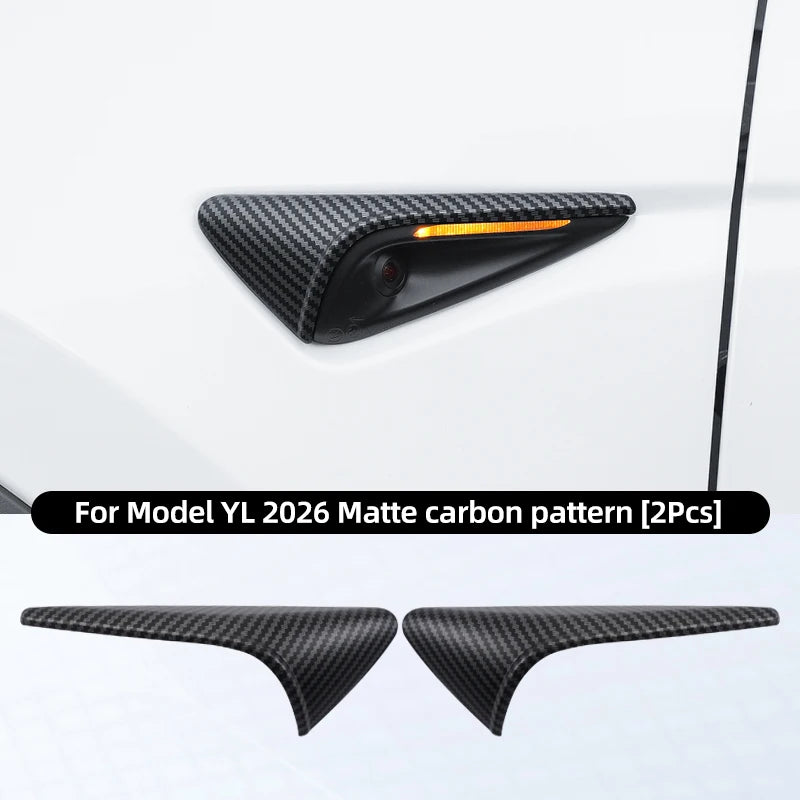 MiniRevs Carbon Fiber Turn Signal Camera Trim Cover for Tesla Model 3/Y/YL Highland Juniper 2026