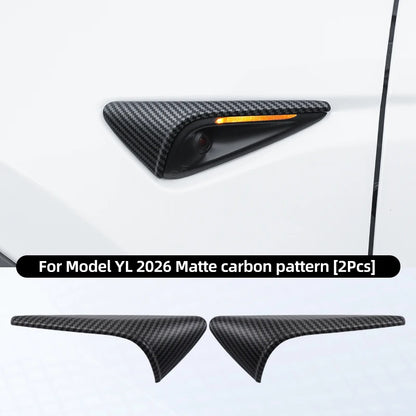 MiniRevs Carbon Fiber Turn Signal Camera Trim Cover for Tesla Model 3/Y/YL Highland Juniper 2026