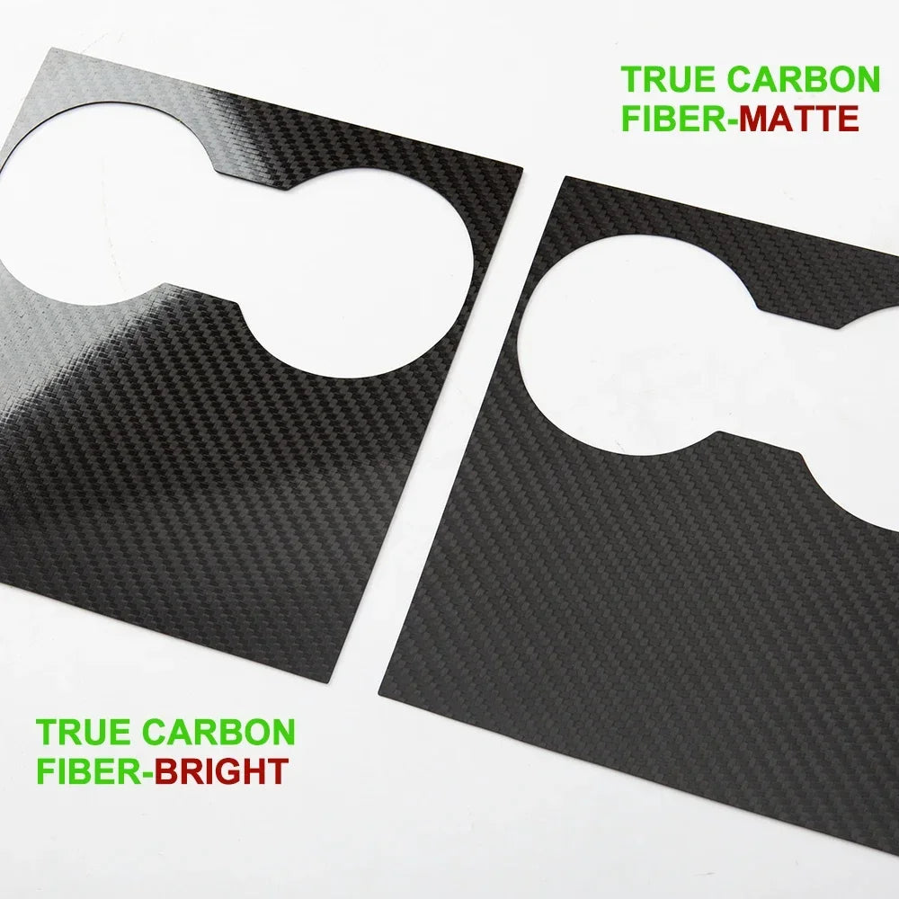 MiniRevs Real Carbon Fiber Center Console Trim Cover for Tesla Model 3/Y 2021-2023