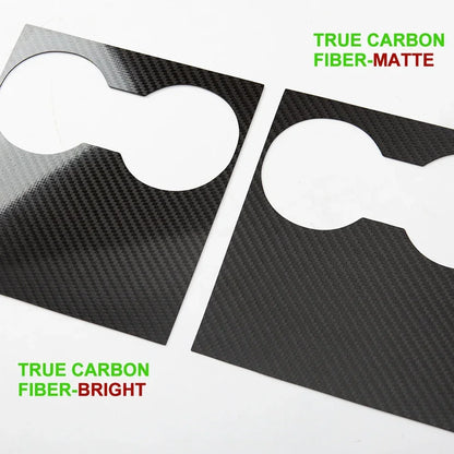 MiniRevs Real Carbon Fiber Center Console Trim Cover for Tesla Model 3/Y 2021-2023