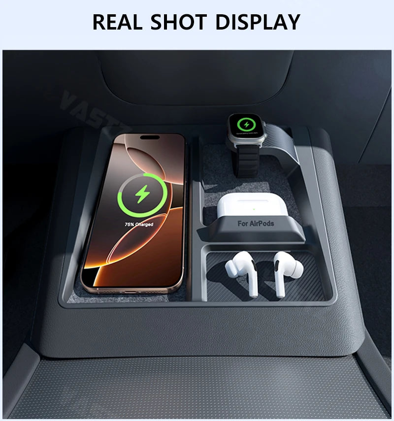 MiniRevs Wireless Charging Stand for Tesla Model 3 Highland & Model Y Juniper