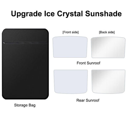 MiniRevs Nano Silver Glass Roof Sunshade for Tesla Model 3/X/Y/YL Highland Juniper 2020-2026