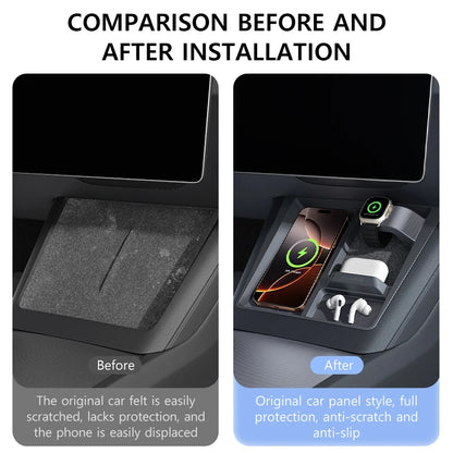 MiniRevs Wireless Charging Stand for Tesla Model 3 Highland & Model Y Juniper