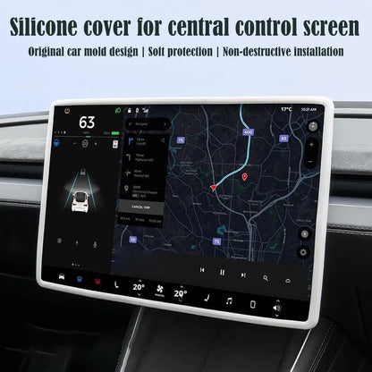 MiniRevs Silicone Screen Frame for Tesla | 360° Edge Protection