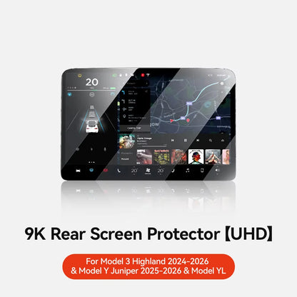 MiniRevs Tempered Glass Screen Protector for Tesla Model 3/Y/YL Highland Juniper 2025-2026 Rear Screen