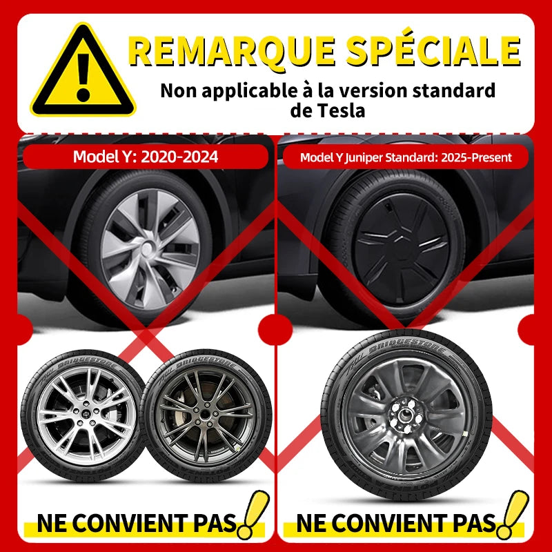MiniRevs Full Rim Hub Caps | Tesla Model Y Juniper 19" Wheels