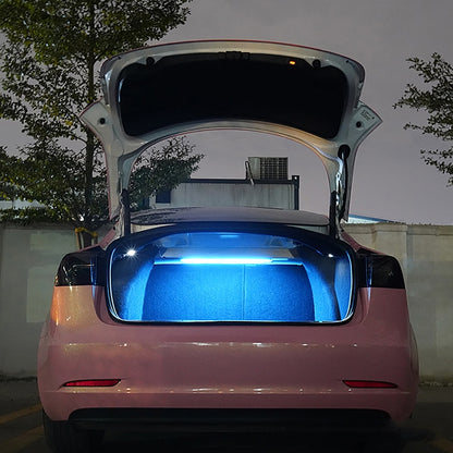 MiniRevs LED Trunk Light Bar for Tesla Model 3 | White/Blue Ambient Light