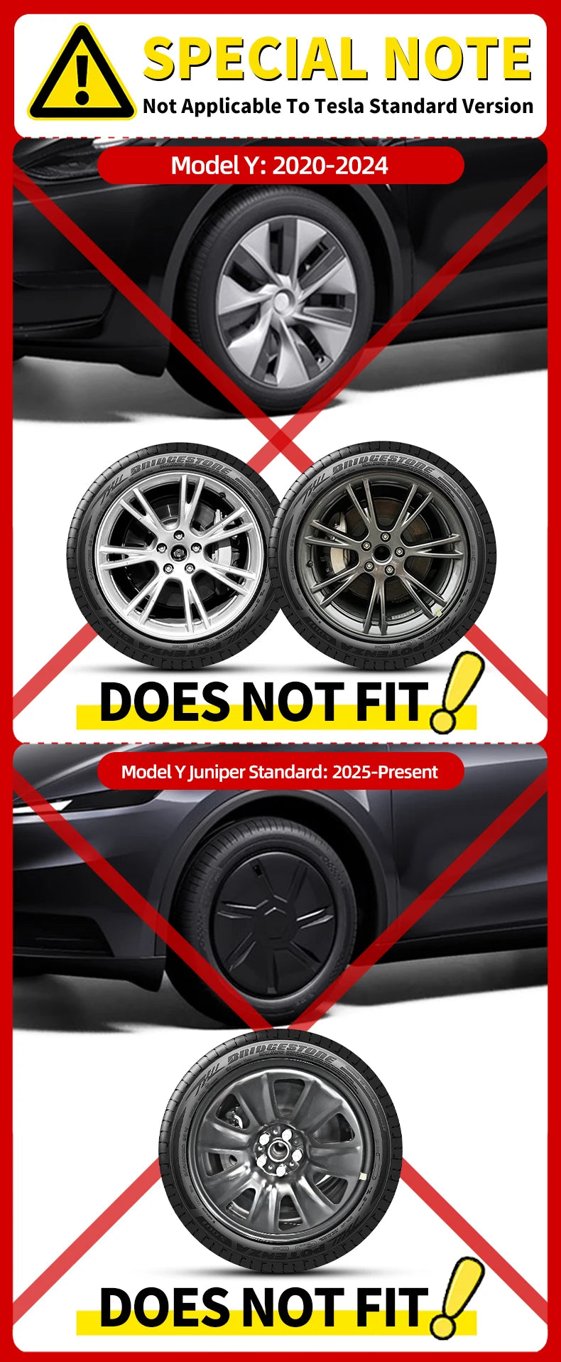 MiniRevs Full Rim Hub Caps | Tesla Model Y Juniper 19" Wheels