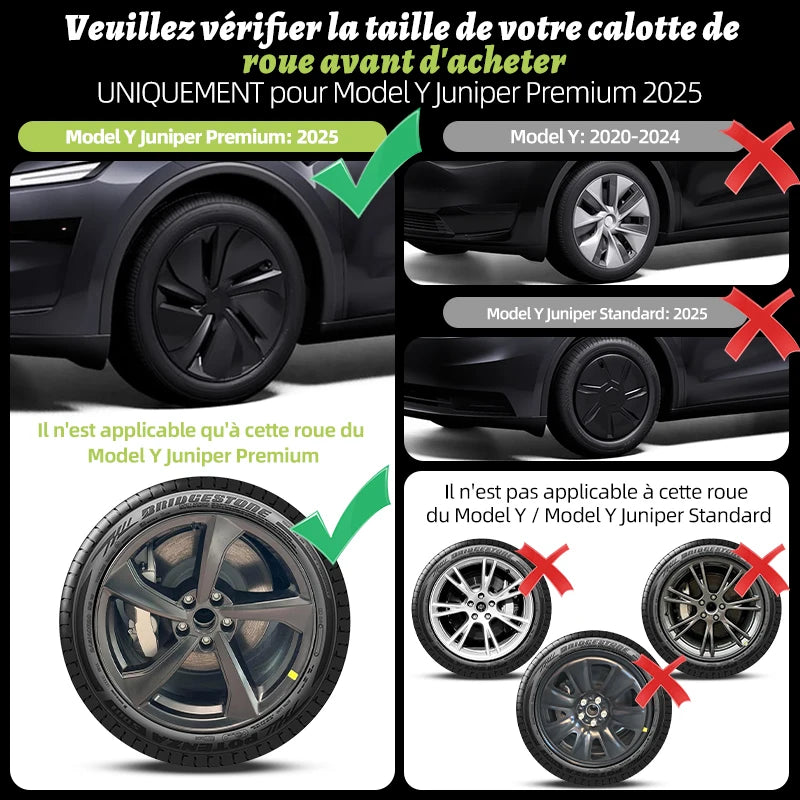 MiniRevs Full Rim Hub Caps | Tesla Model Y Juniper 19" Wheels
