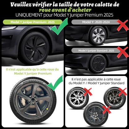 MiniRevs Full Rim Hub Caps | Tesla Model Y Juniper 19" Wheels