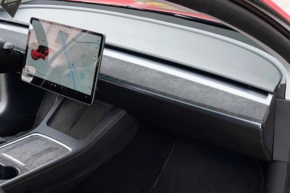 MiniRevs Alcantara Suede Dashboard & Door Trim Cover for Tesla Model 3/Y 2020-2024