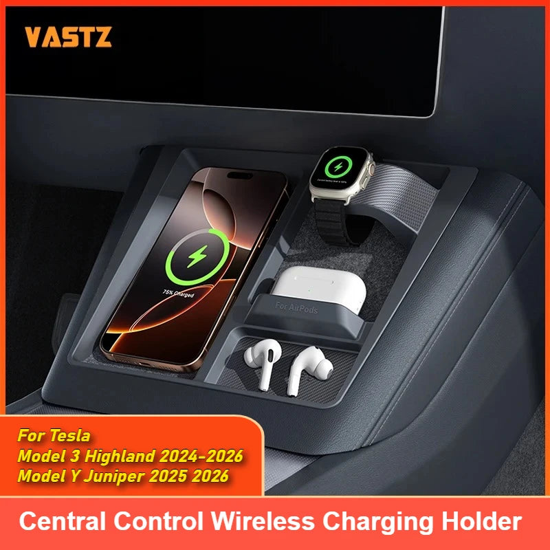 MiniRevs Wireless Charging Stand for Tesla Model 3 Highland & Model Y Juniper