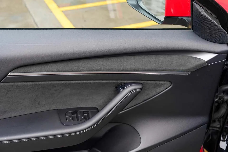 MiniRevs Alcantara Suede Dashboard & Door Trim Cover for Tesla Model 3/Y 2020-2024
