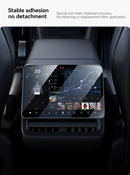 MiniRevs Tempered Glass Screen Protector for Tesla Model 3/Y/YL Highland Juniper 2025-2026 Rear Screen