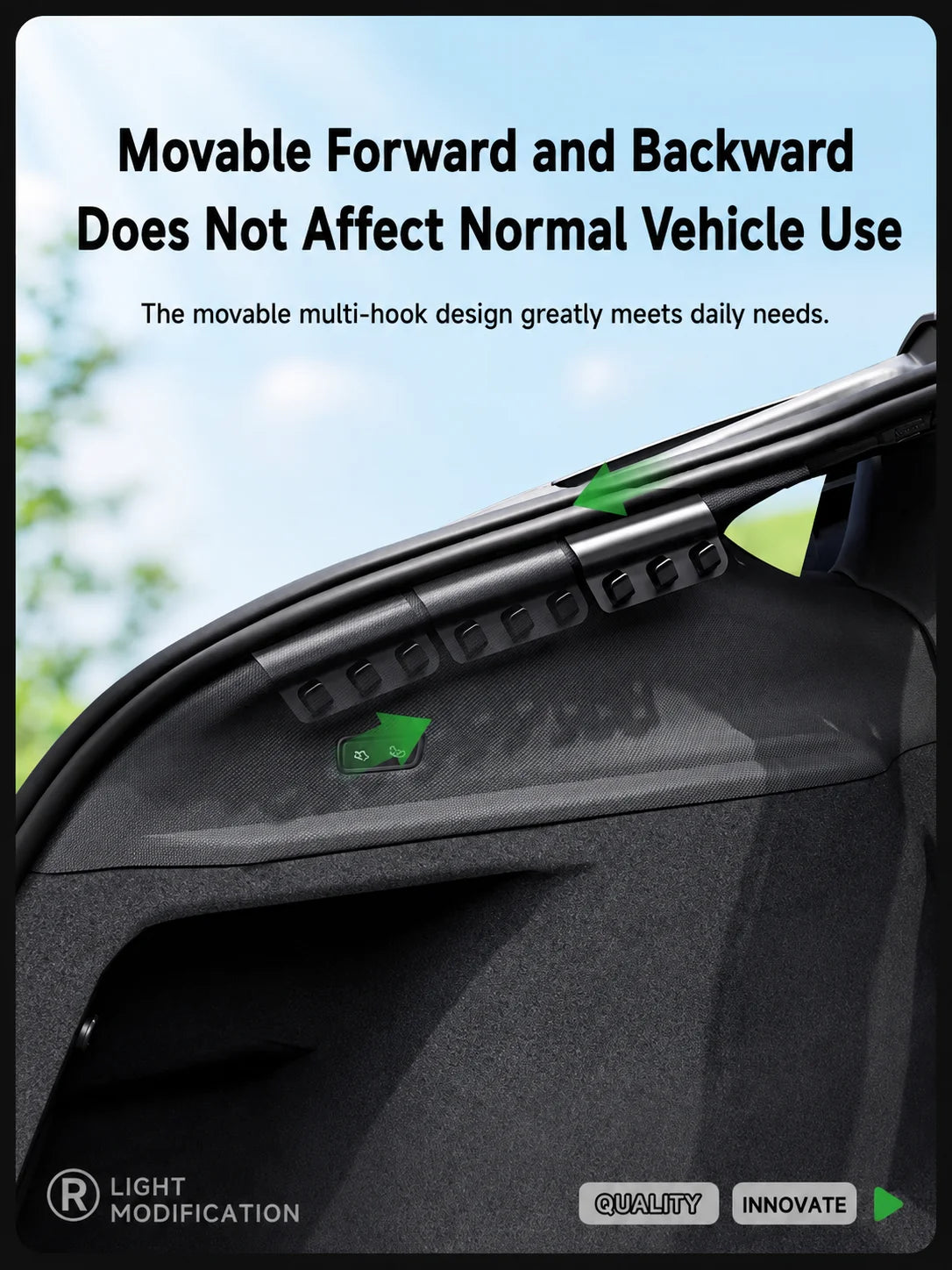 MiniRevs Rear Trunk Hook for Tesla Model YL/Y Juniper 2025+ | Bag & Umbrella Holder