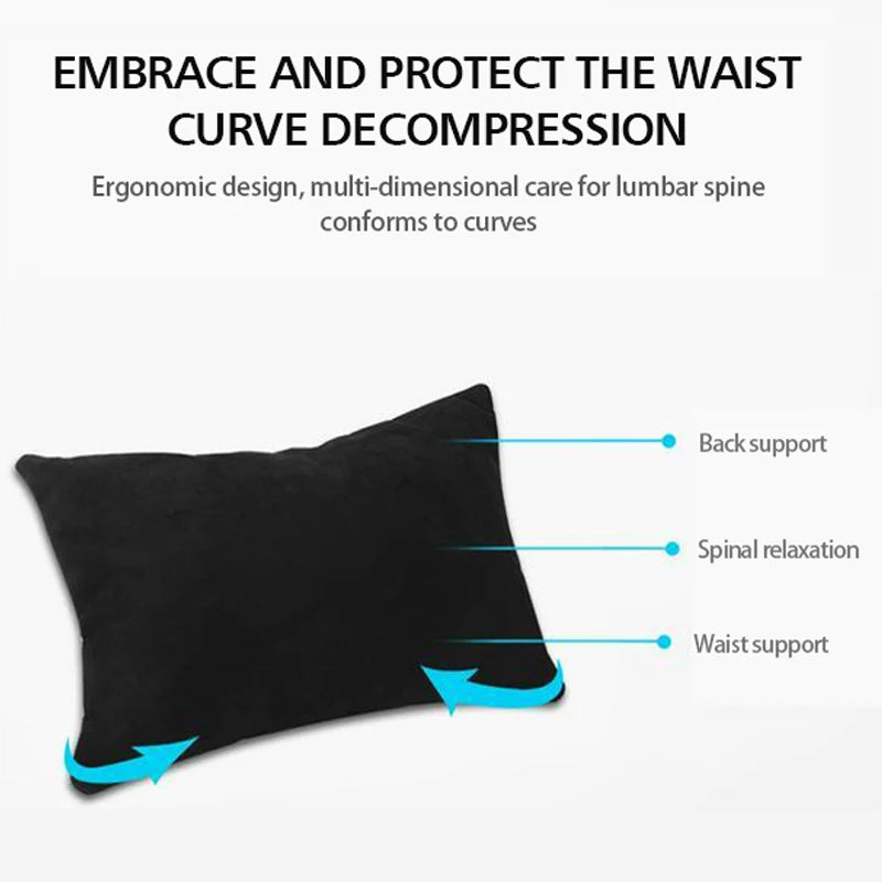 MiniRevs Flocking Neck & Lumbar Support Pillow Set for Tesla Model 3/Y
