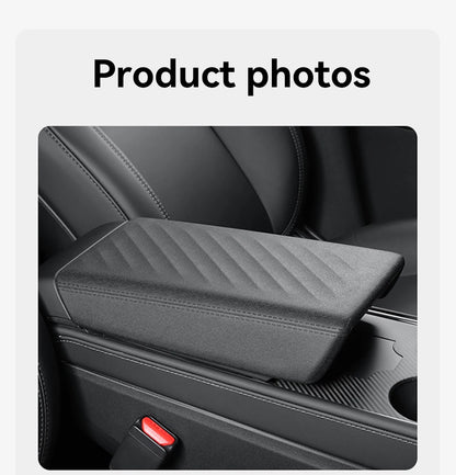 MiniRevs Leather Center Console Armrest Cover for Tesla Model 3/Y/YL Highland Juniper 2021-2026