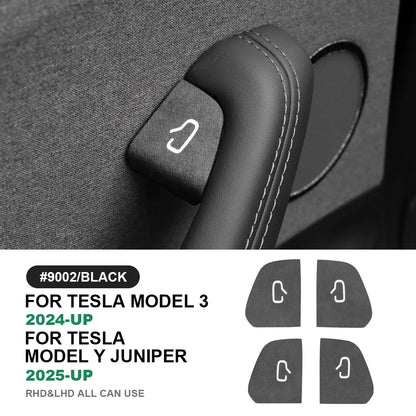 MiniRevs Alcantara Door Switch Panel Trim | Tesla Model 3 Highland & Model Y Juniper