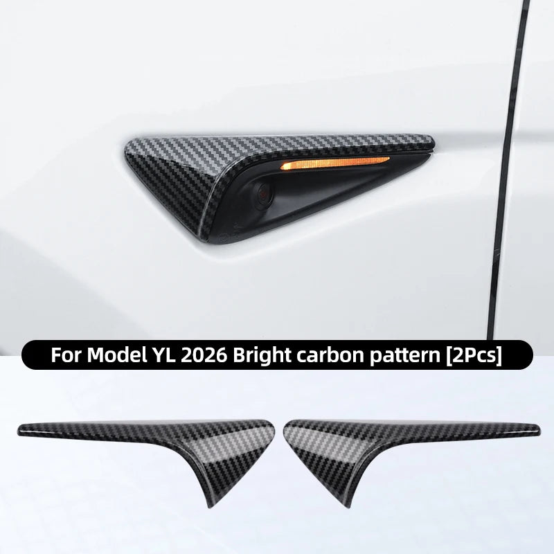 MiniRevs Carbon Fiber Turn Signal Camera Trim Cover for Tesla Model 3/Y/YL Highland Juniper 2026
