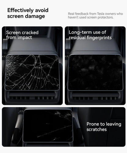 MiniRevs Tempered Glass Screen Protector for Tesla Model 3/Y/YL Highland Juniper 2025-2026 Rear Screen