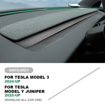 MiniRevs Italian Suede Dashboard Air Vent Trim for Tesla Model 3 Highland & Model Y Juniper