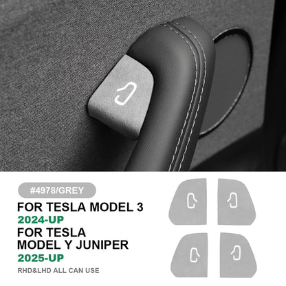 MiniRevs Alcantara Door Switch Panel Trim | Tesla Model 3 Highland & Model Y Juniper