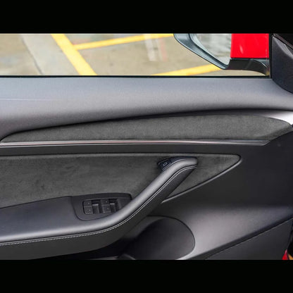 MiniRevs Alcantara Suede Dashboard & Door Trim Cover for Tesla Model 3/Y 2020-2024