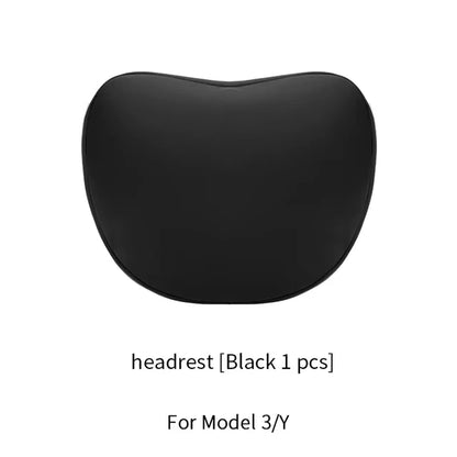 MiniRevs Flocking Neck & Lumbar Support Pillow Set for Tesla Model 3/Y