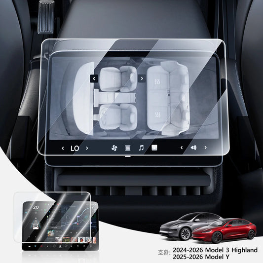 MiniRevs Tempered Glass Screen Protector for Tesla Model 3/Y/YL Highland Juniper 2025-2026 Rear Screen
