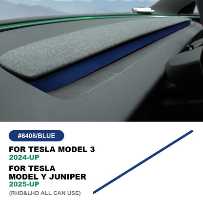 MiniRevs Italian Suede Dashboard Air Vent Trim for Tesla Model 3 Highland & Model Y Juniper