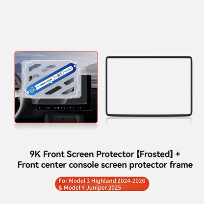 MiniRevs Tempered Glass Screen Protector for Tesla Model 3/Y/YL Highland Juniper 2025-2026 Rear Screen