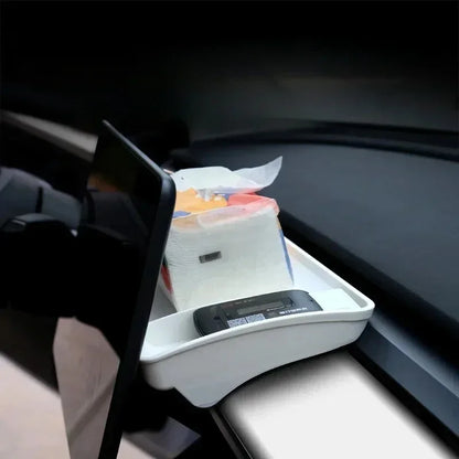 MiniRevs Dashboard Screen Rear Storage Tray for Tesla Model 3/Y 2021-2024