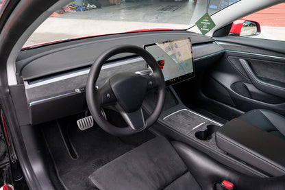 MiniRevs Alcantara Suede Dashboard & Door Trim Cover for Tesla Model 3/Y 2020-2024