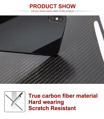 MiniRevs Real Carbon Fiber Center Console Trim Cover for Tesla Model 3/Y 2021-2023