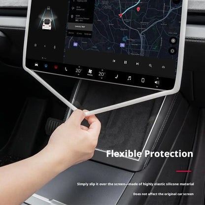 MiniRevs Silicone Screen Frame for Tesla | 360° Edge Protection
