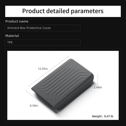 MiniRevs Leather Center Console Armrest Cover for Tesla Model 3/Y/YL Highland Juniper 2021-2026