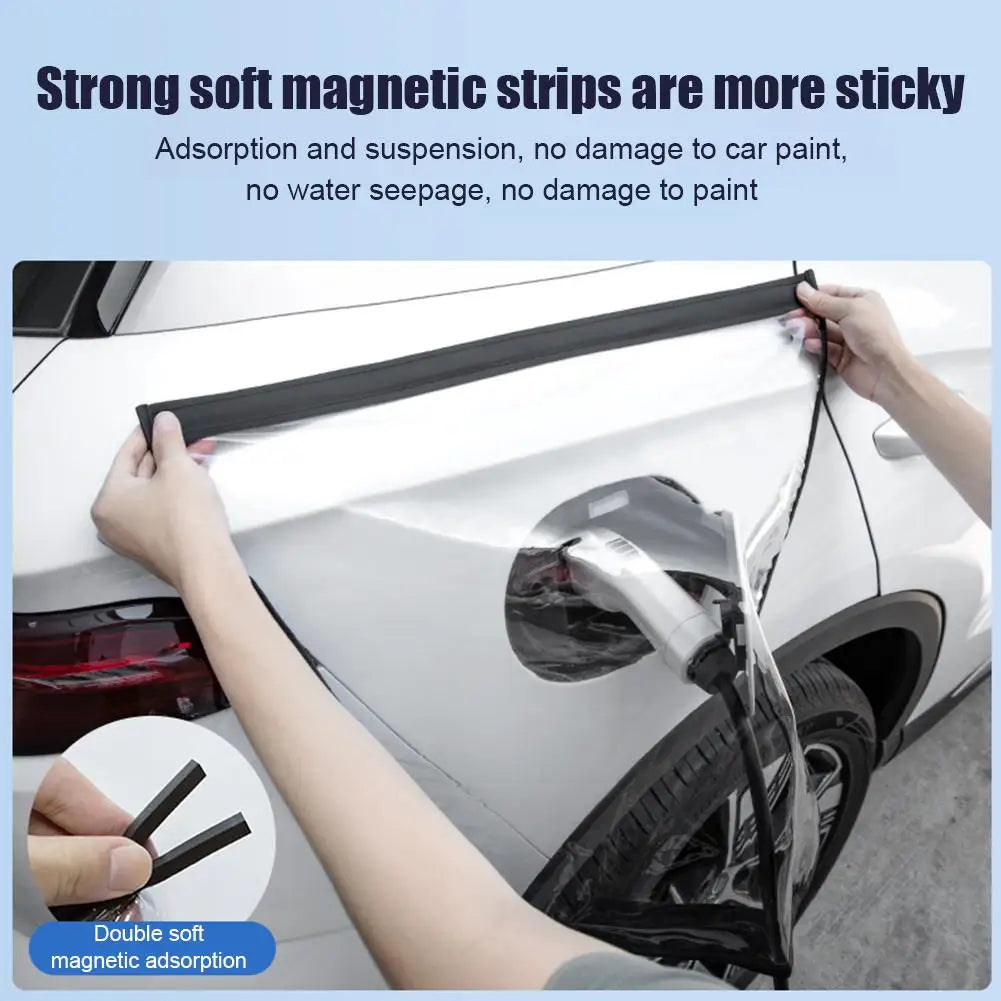 MiniRevs Magnetic Waterproof Charging Rain Cover for EVs | Universal Fit