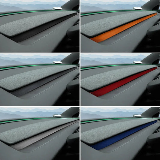 MiniRevs Italian Suede Dashboard Air Vent Trim for Tesla Model 3 Highland & Model Y Juniper