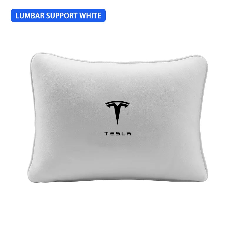 MiniRevs Suede Headrest & Lumbar Pillow Set for Tesla Model Y/3/S